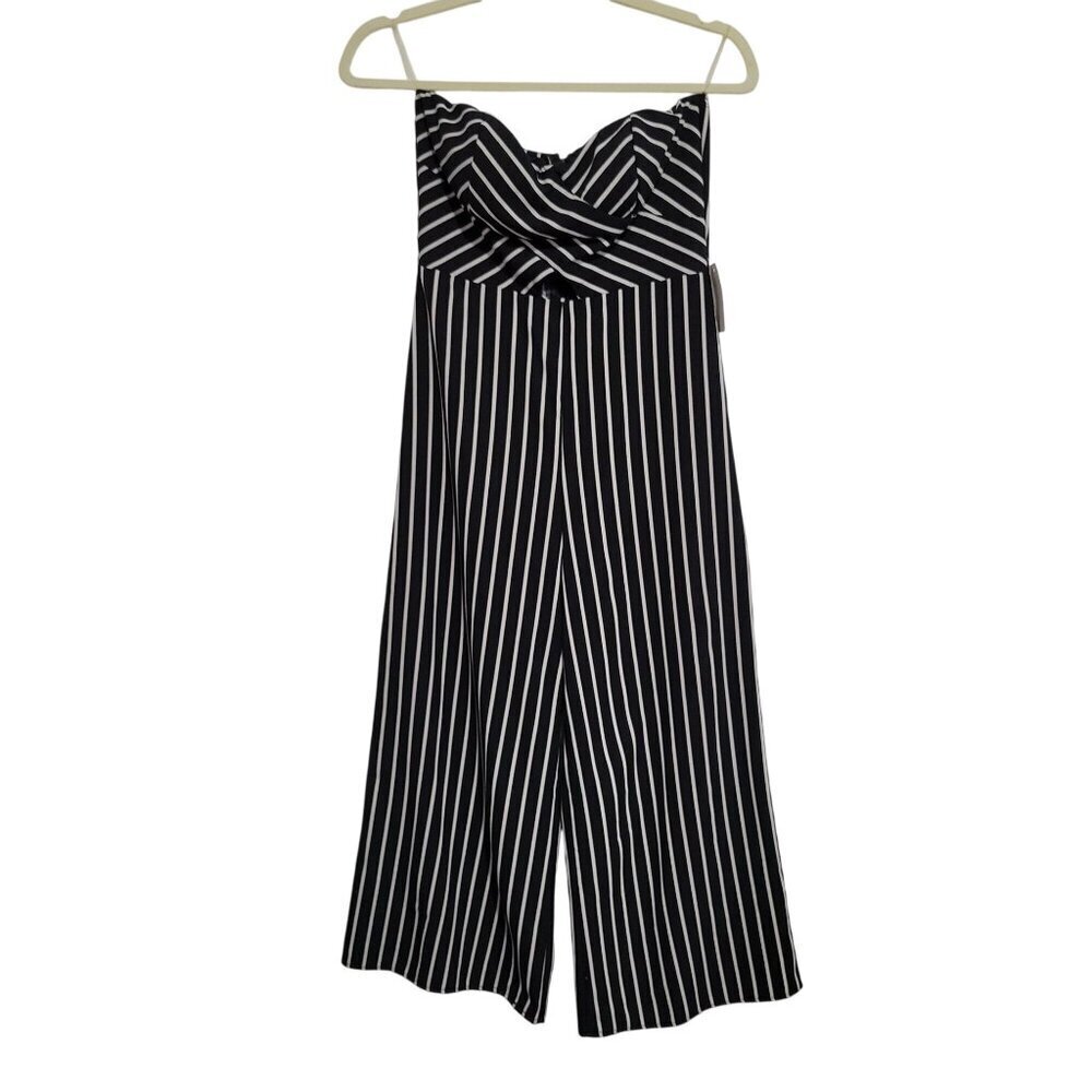 Strapless Jumpsuit Black and White women Size S